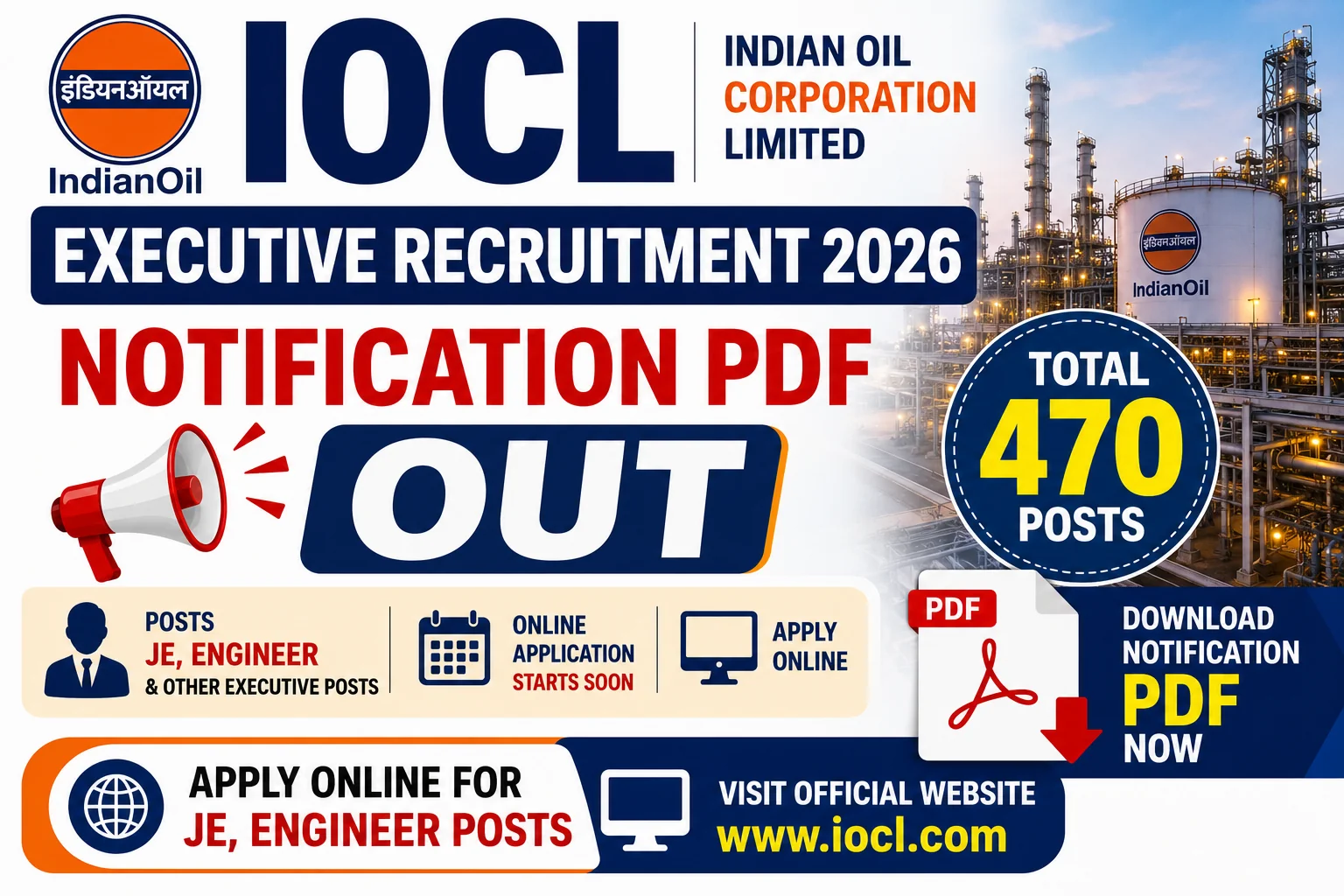 IOCL Executive Recruitment 2026