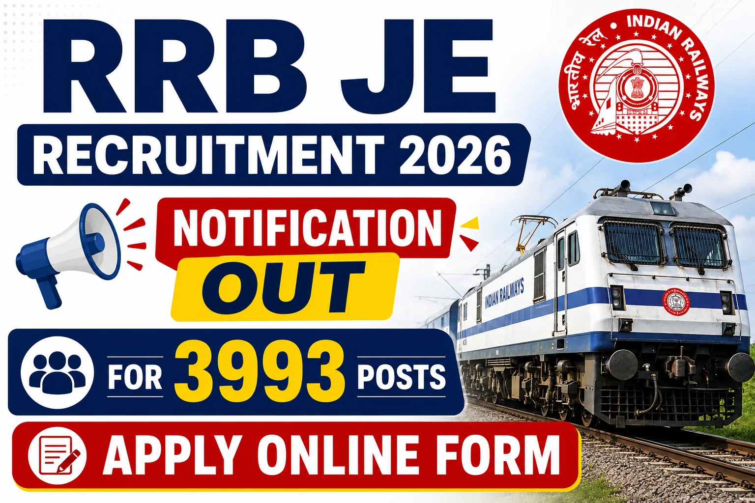 RRB JE Recruitment 2026