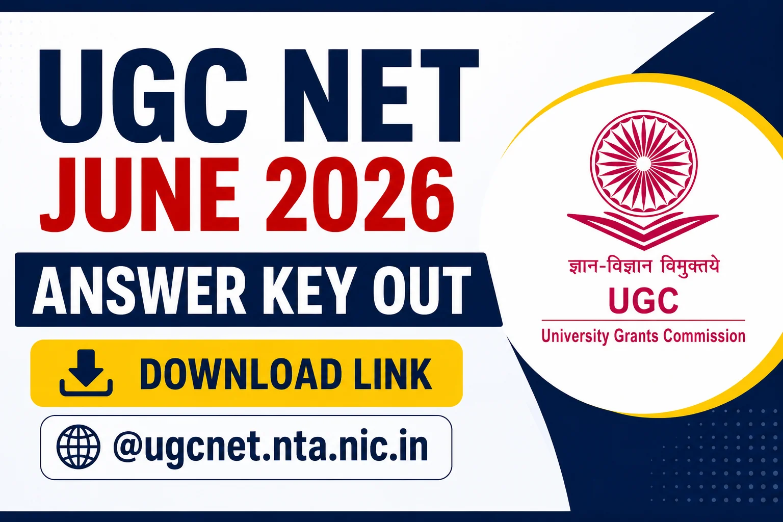 UGC NET June Answer Key 2026 Out
