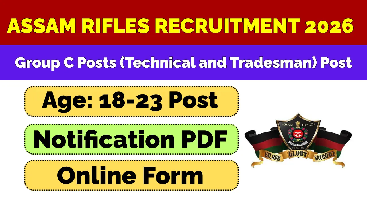 Assam Rifles Recruitment 2026