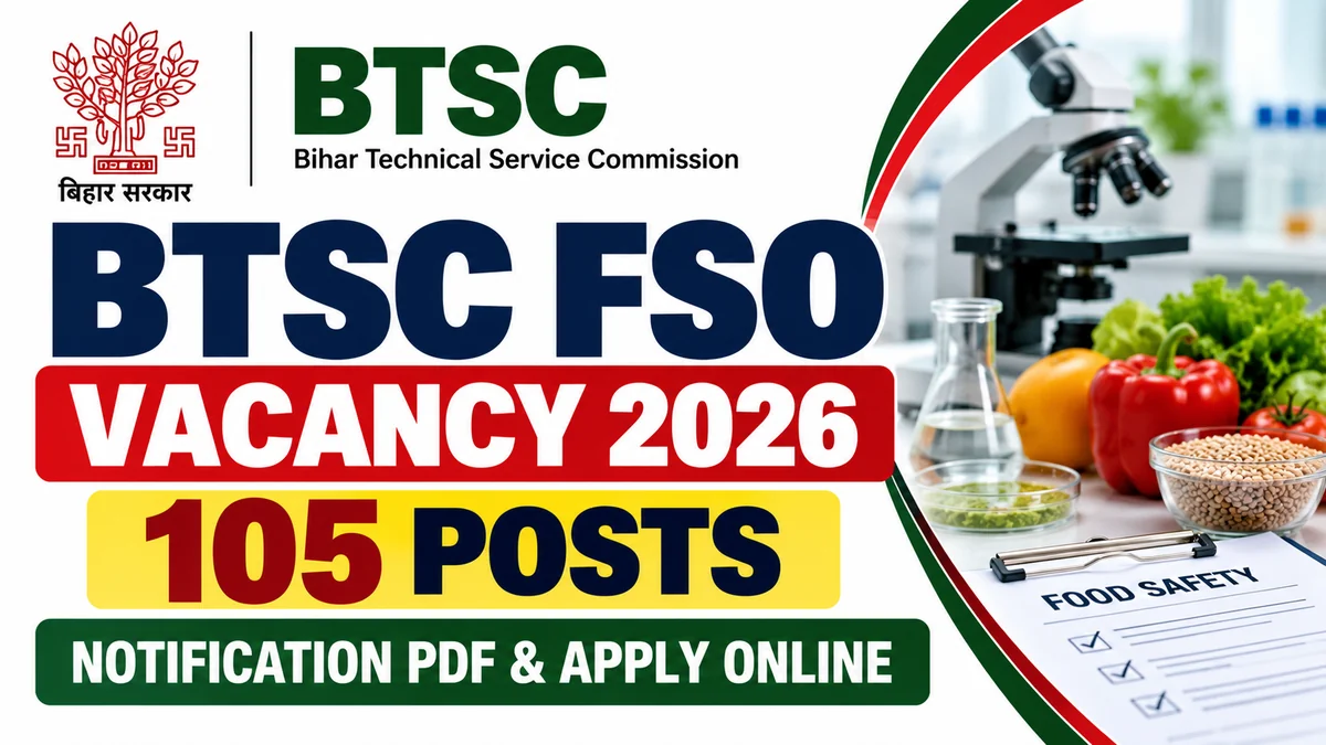 Bihar BTSC FSO Vacancy 2026