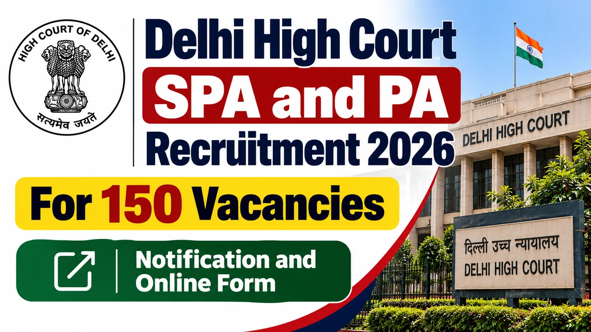 How to Apply for Delhi High Court SPA and PA Recruitment 2026